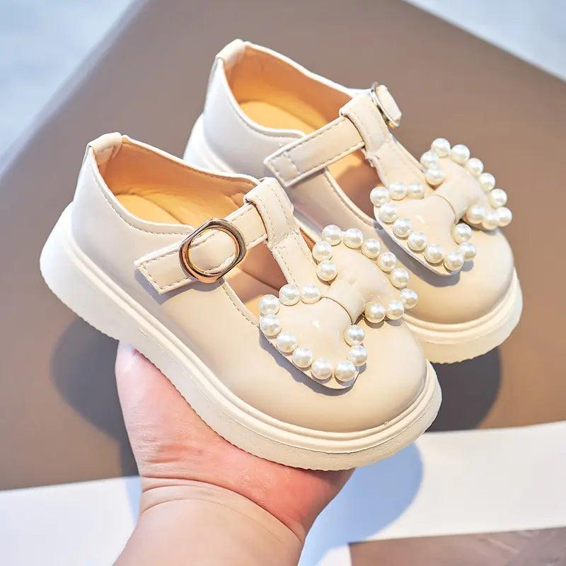 Pearl Bow Princess Shoes - Emporium WRJJ