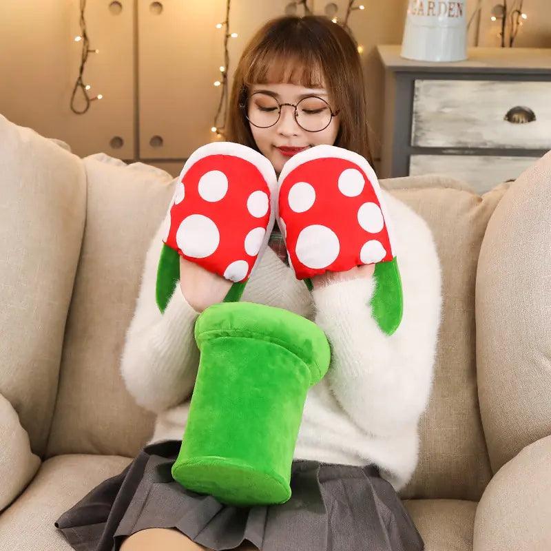 Plush Piranha Plant Slippers - Emporium WRJJ