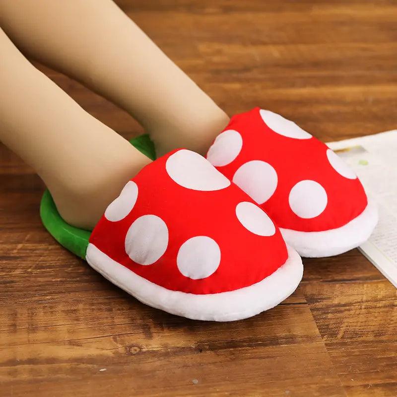 Plush Piranha Plant Slippers - Emporium WRJJ