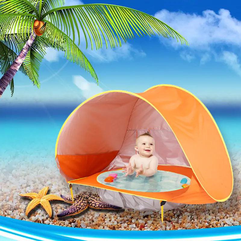 Pop Up Baby Beach Tent with a Pool - Emporium WRJJ