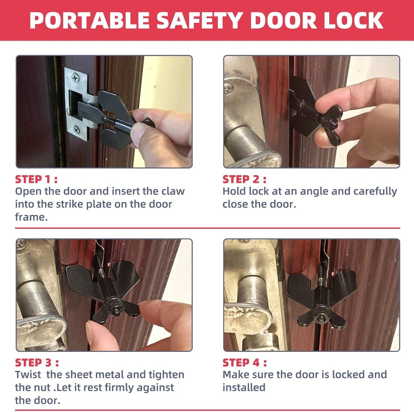 Portable Door Lock - Emporium WRJJ