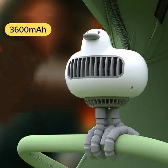 Portable Duck-Shaped Baby Stroller Fan - Emporium WRJJ