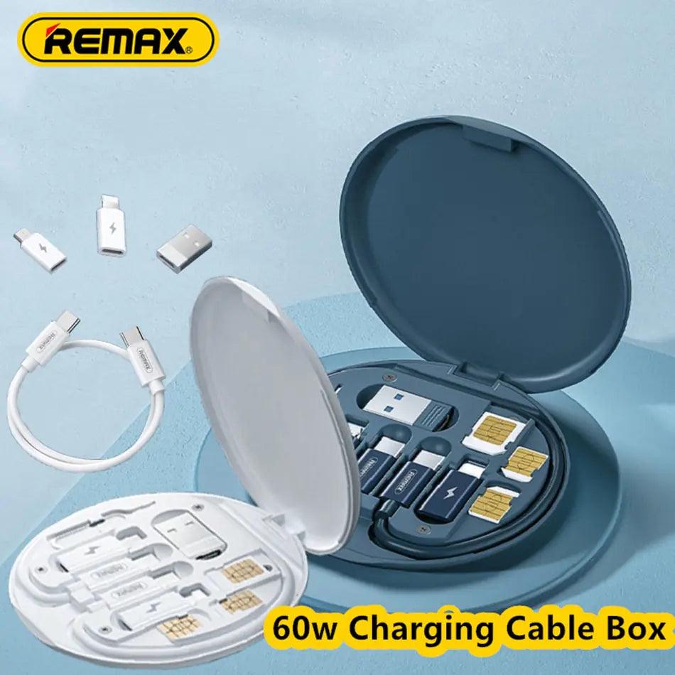 Portable Rc-190 5 in 1 Storage Box Fast Charging Cable Set - Emporium WRJJ