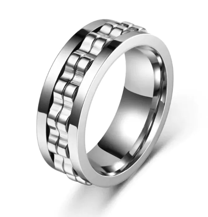 Titanium Spinner Ring For Men