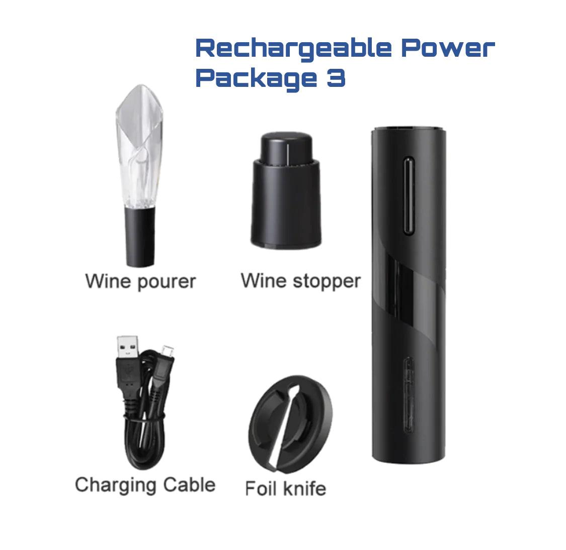 Rechargeable Electric Wine Bottle Opener - Emporium WRJJ