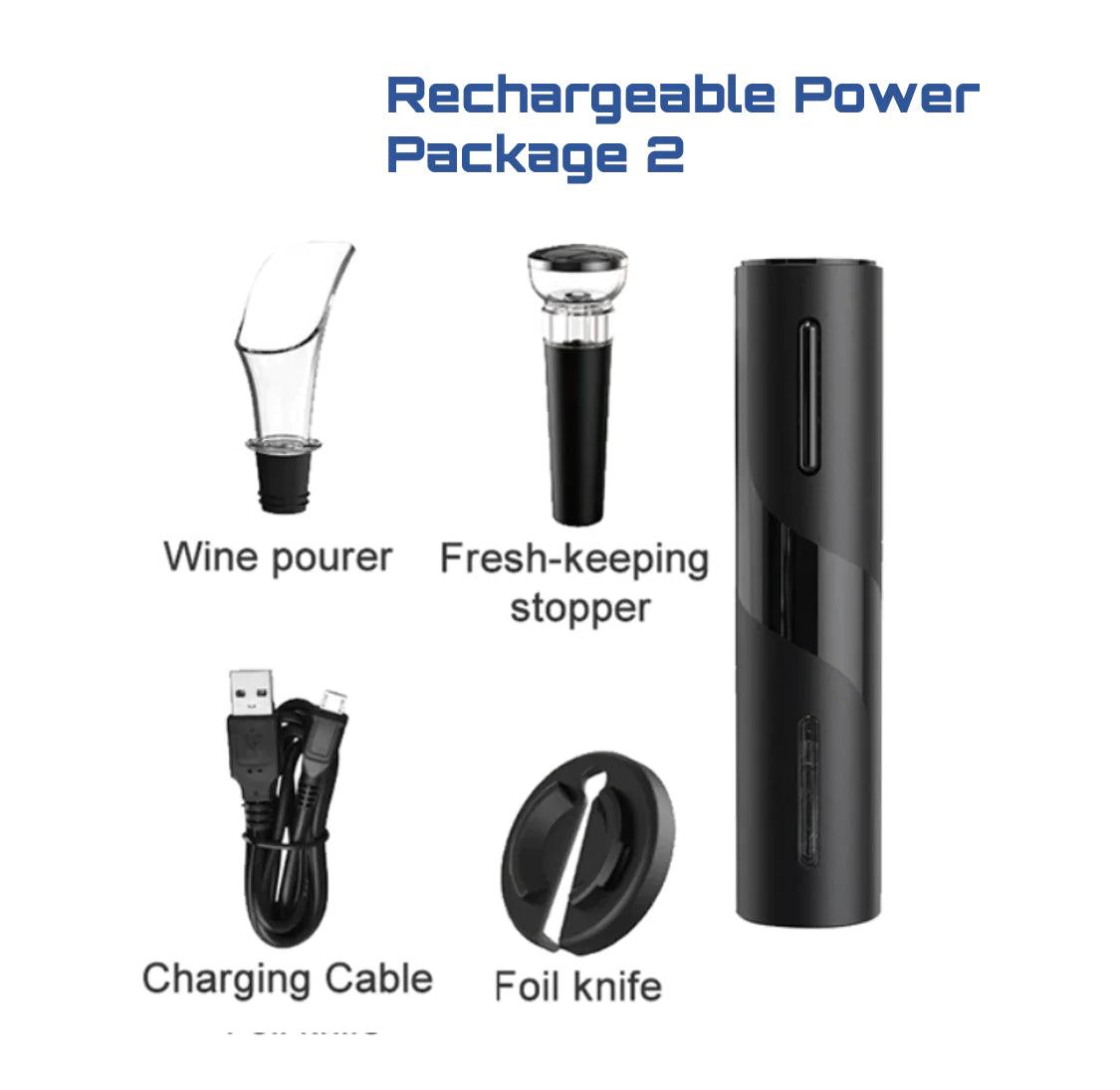 Rechargeable Electric Wine Bottle Opener - Emporium WRJJ