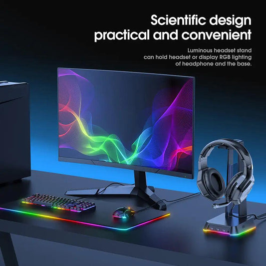 RGB Gaming Headphone Stand - Emporium WRJJ