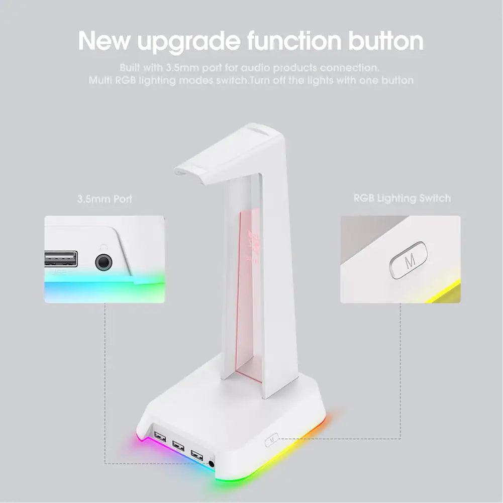 RGB Gaming Headphone Stand - Emporium WRJJ