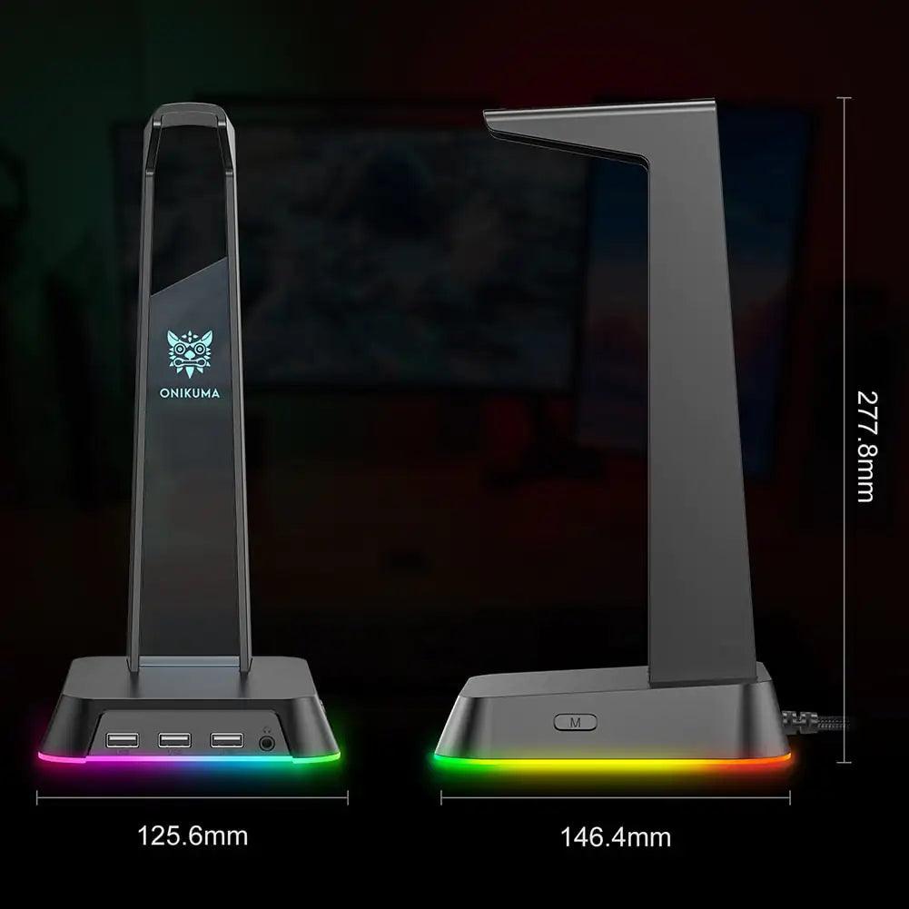 RGB Gaming Headphone Stand - Emporium WRJJ