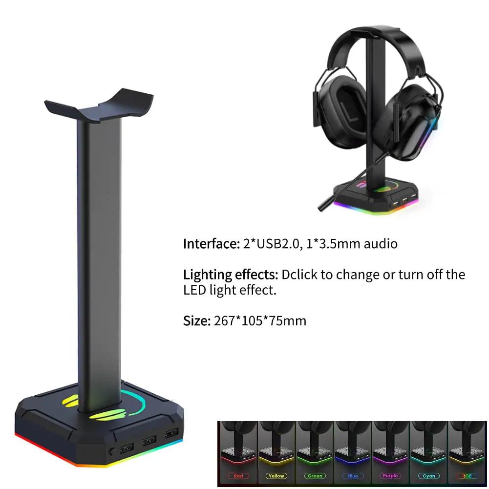 RGB Gaming Headphone Stand - Emporium WRJJ