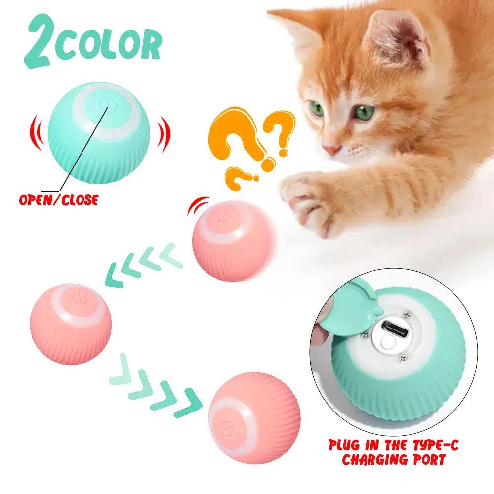 Rolling Ball Electric Cat Toys - Emporium WRJJ