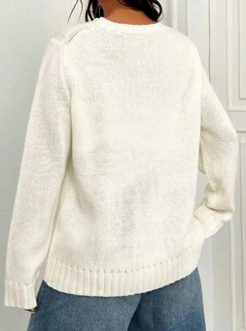 Round Neck Flag Sweater - Emporium WRJJ