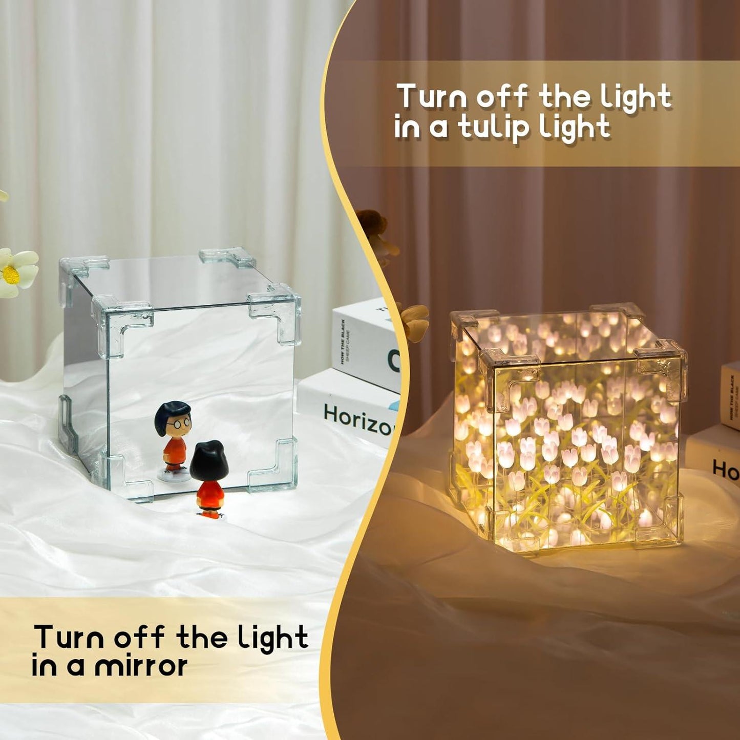 Rubik's Cube Mirror Tulip Nightlight - Emporium WRJJ