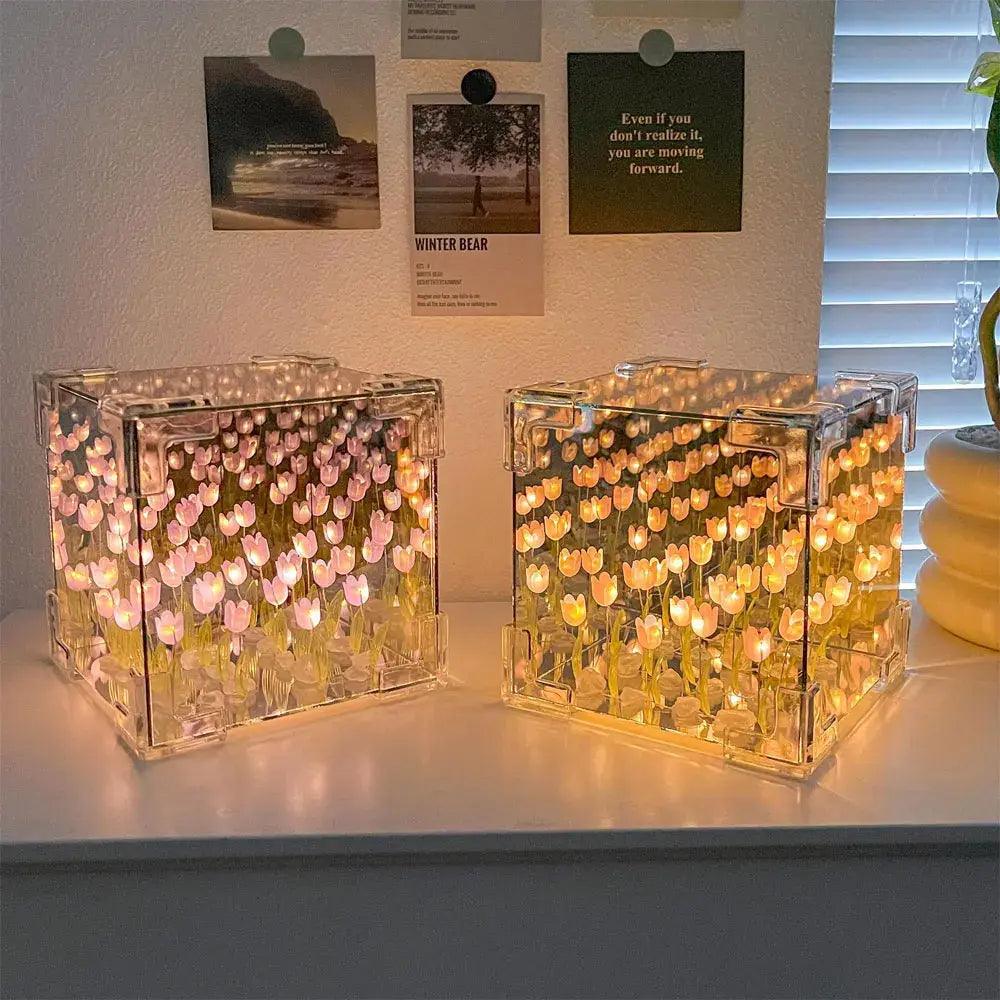 Rubik's Cube Mirror Tulip Nightlight - Emporium WRJJ