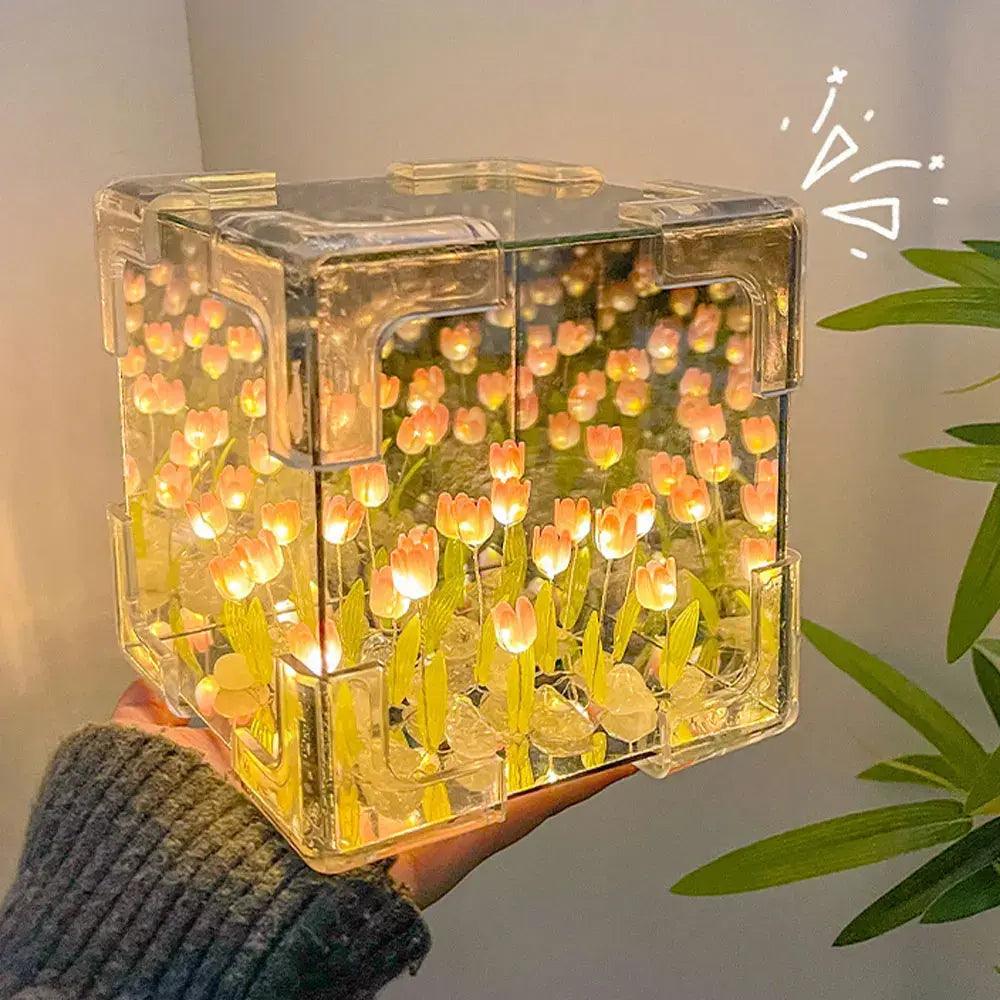 Rubik's Cube Mirror Tulip Nightlight - Emporium WRJJ