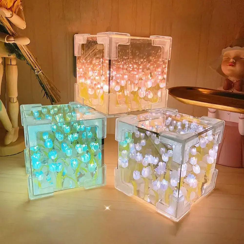 Rubik's Cube Mirror Tulip Nightlight - Emporium WRJJ