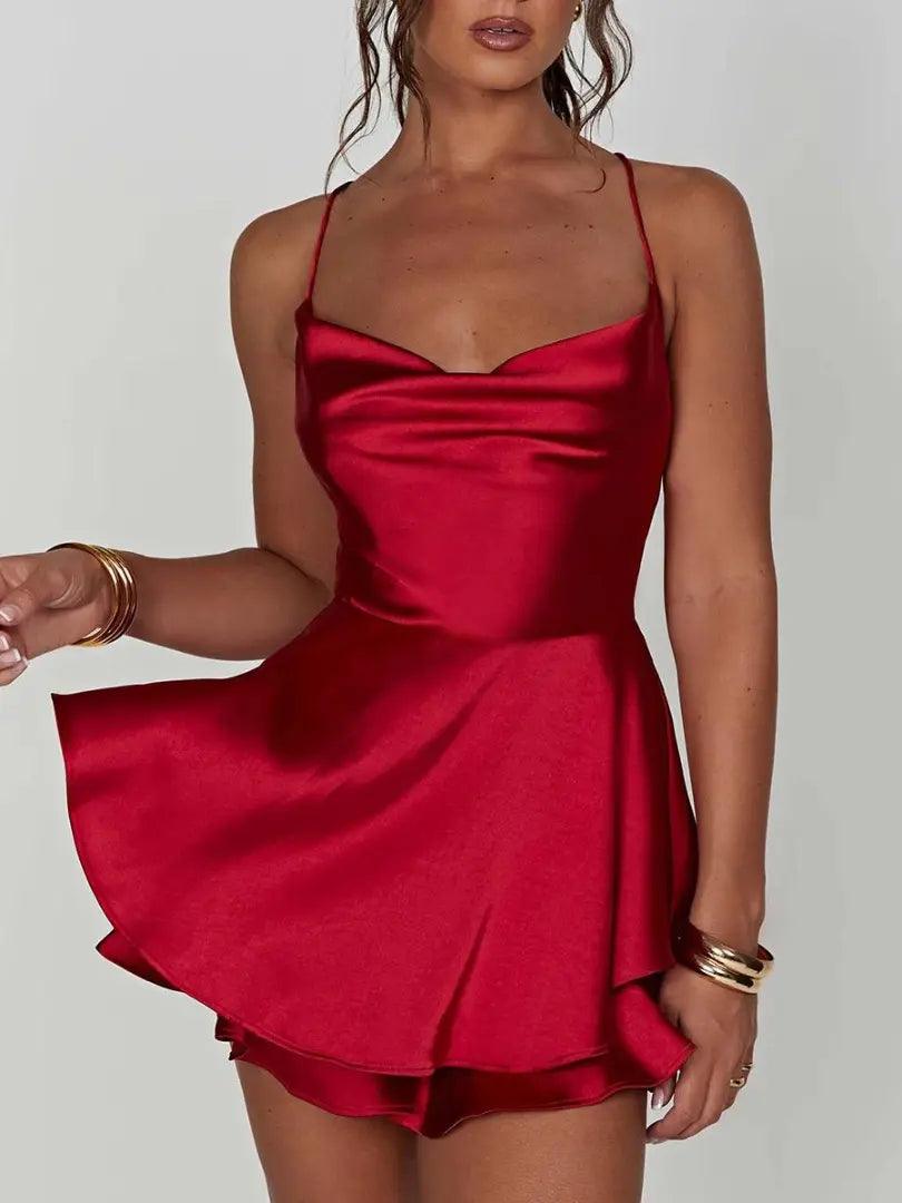 Satin Cami Dress - Emporium WRJJ