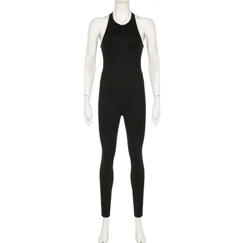 Sleeveless Bodycon Yoga Jumpsuit - Emporium WRJJ