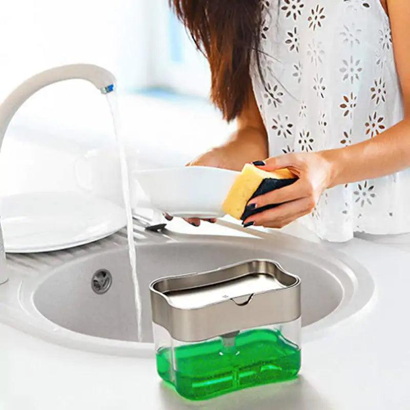 Soap Dispenser and Sponge Caddy - Emporium WRJJ