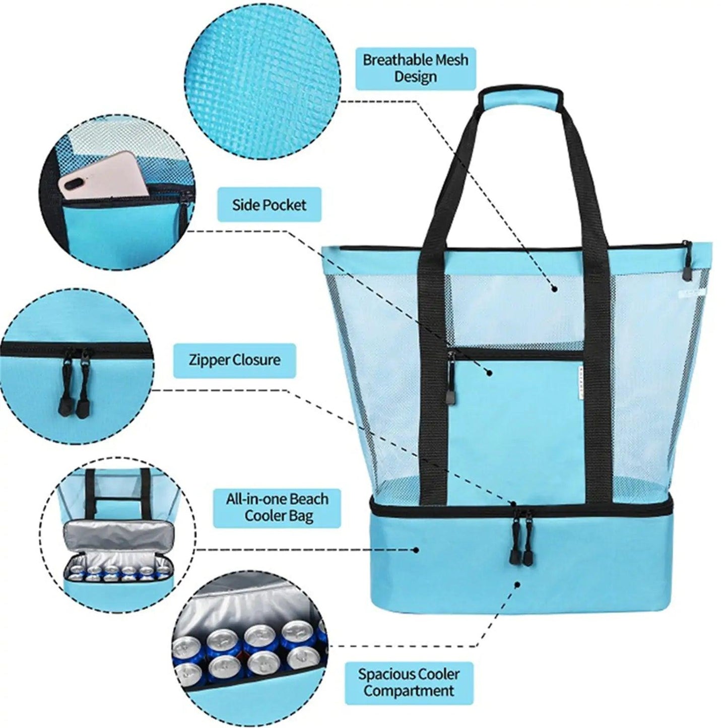 Summer Cooler Beach Bag - Emporium WRJJ