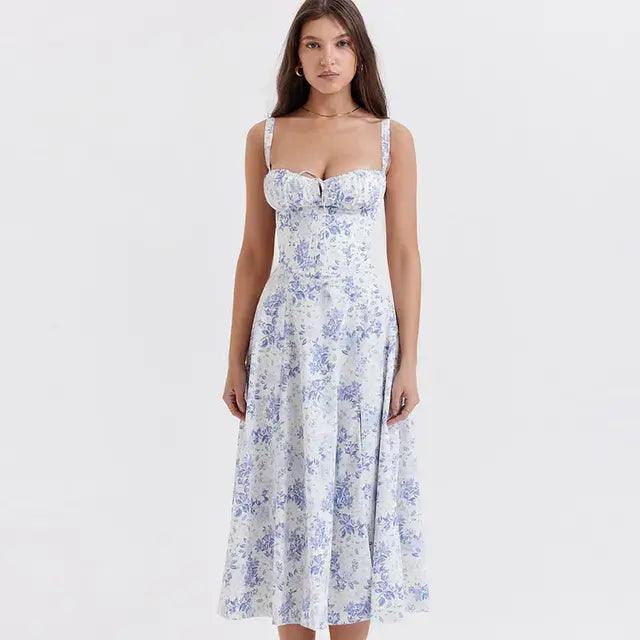 Summer Floral A-line Dress - Emporium WRJJ