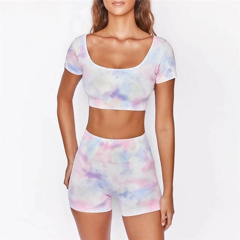 Tie Dye Women's Yoga Set - Emporium WRJJ