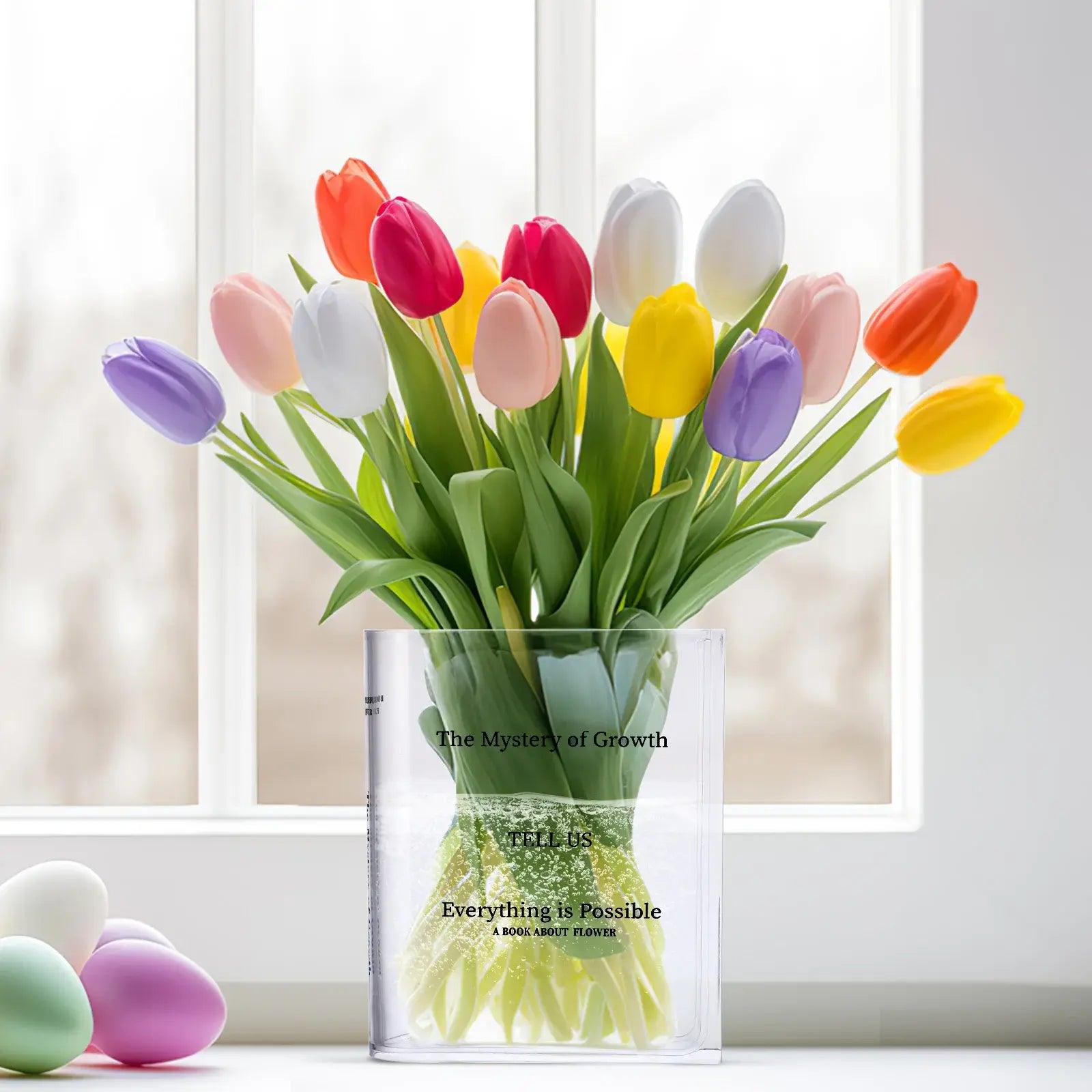 Transparent Book Vase - Emporium WRJJ