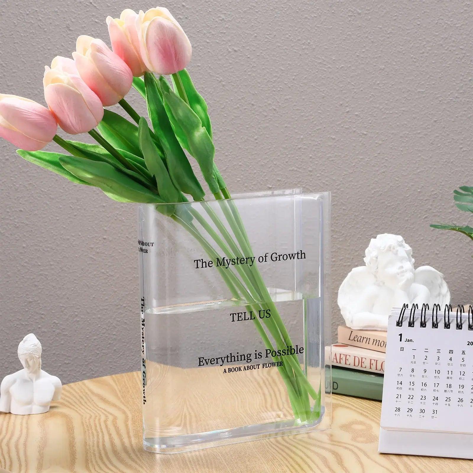 Transparent Book Vase - Emporium WRJJ