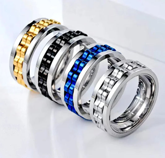 Titanium Spinner Ring For Men