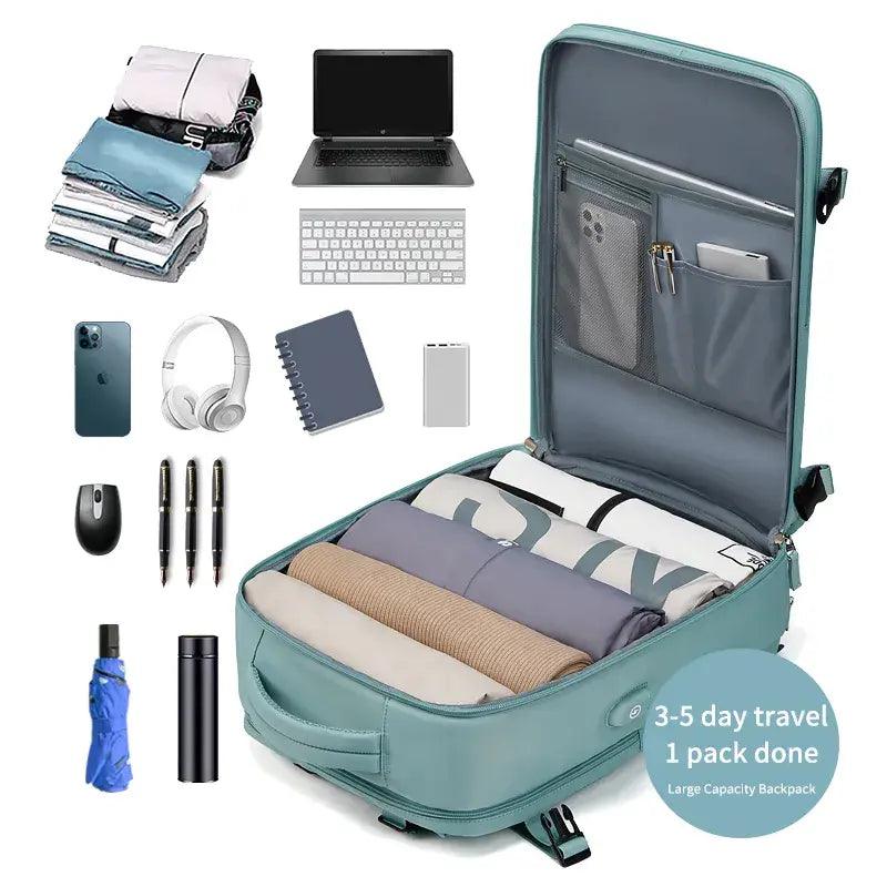 USB Charging Backpack with Shoe Compartment - Emporium WRJJ