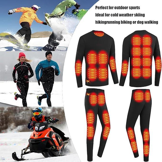 USB Heated Thickened Long Johns Cold Protection Suit - Emporium WRJJ