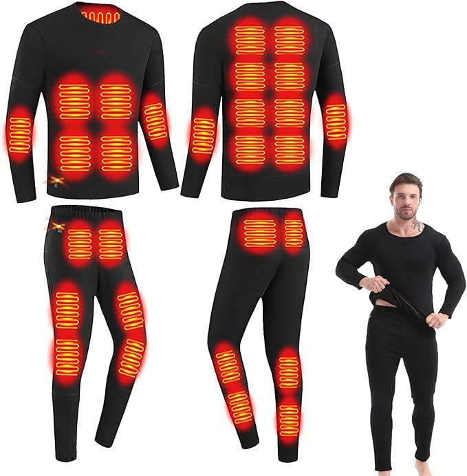 USB Heated Thickened Long Johns Cold Protection Suit - Emporium WRJJ