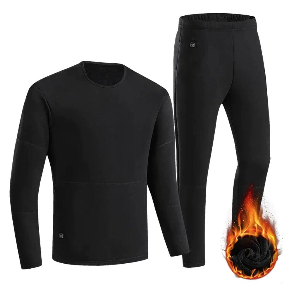 USB Heated Thickened Long Johns Cold Protection Suit - Emporium WRJJ