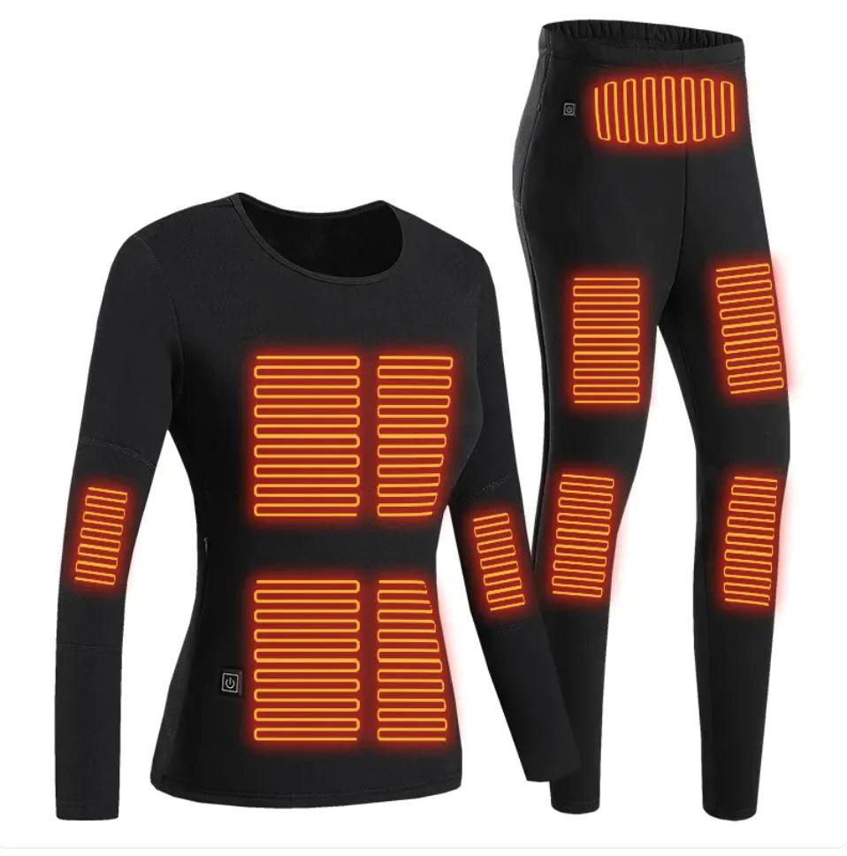 USB Heated Thickened Long Johns Cold Protection Suit - Emporium WRJJ