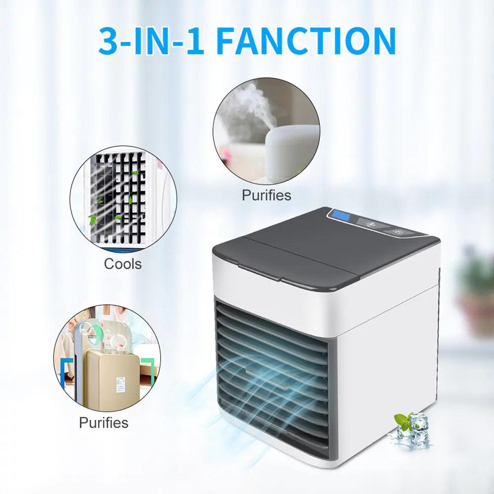 USB Mini Air Cooler: 7-Color Personal Fan - Emporium WRJJ