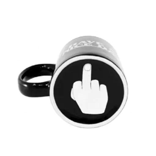 White Middle Finger Mug - Emporium WRJJ