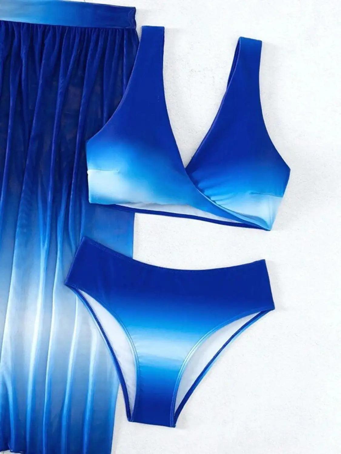 Wide Strap Three-Piece Swimsuit - Emporium WRJJ