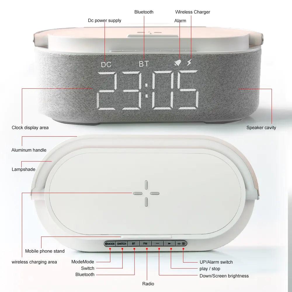 Wireless Charging Pad Alarm Clock - Emporium WRJJ