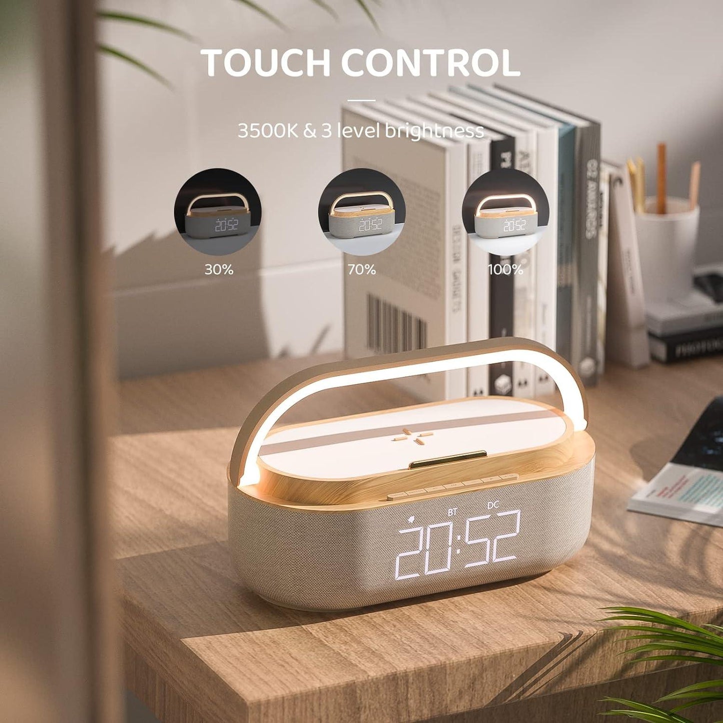 Wireless Charging Pad Alarm Clock - Emporium WRJJ