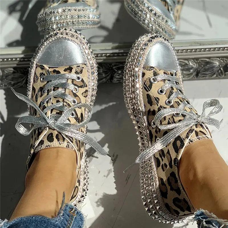 Women Leopard Canvas Shoes - Emporium WRJJ