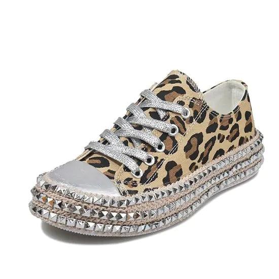 Women Leopard Canvas Shoes - Emporium WRJJ