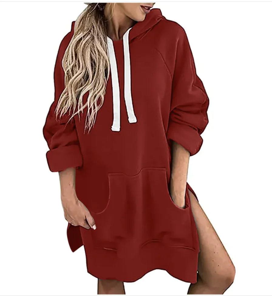 Women's Loose-Fit Drawstring Sweater - Emporium WRJJ