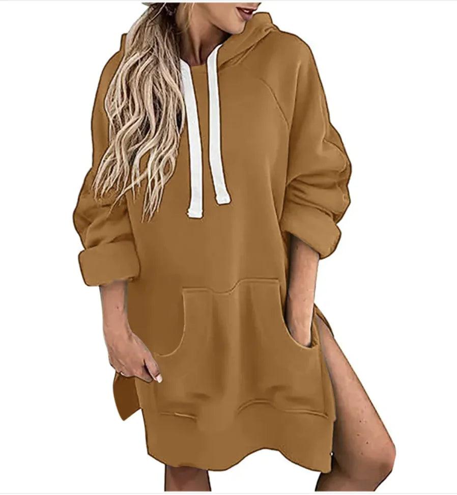 Women's Loose-Fit Drawstring Sweater - Emporium WRJJ