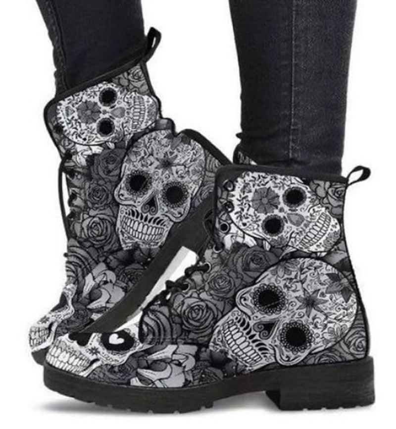 Women's Printed High-Top Boots - Emporium WRJJ