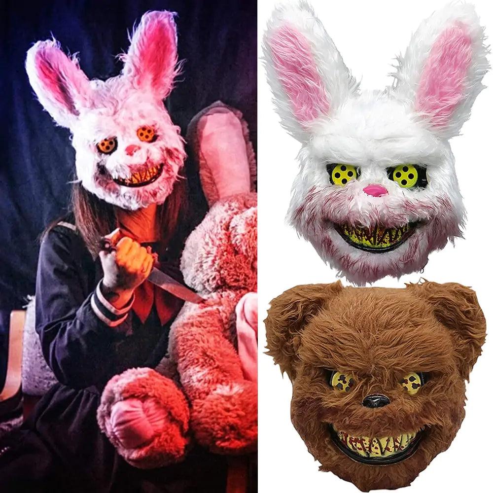 Halloween Party Bear and Bunny Mask