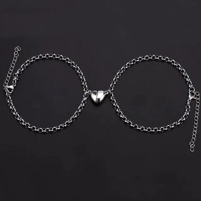 2Pcs Heart Magnet Bracelet for Lovers - Emporium WRJJ