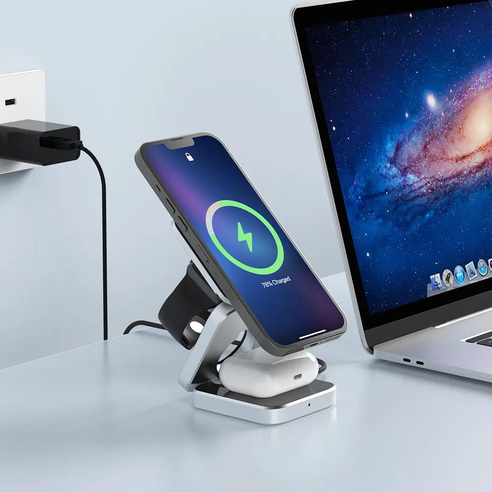 3 in 1 Wireless Charging Station - Emporium WRJJ