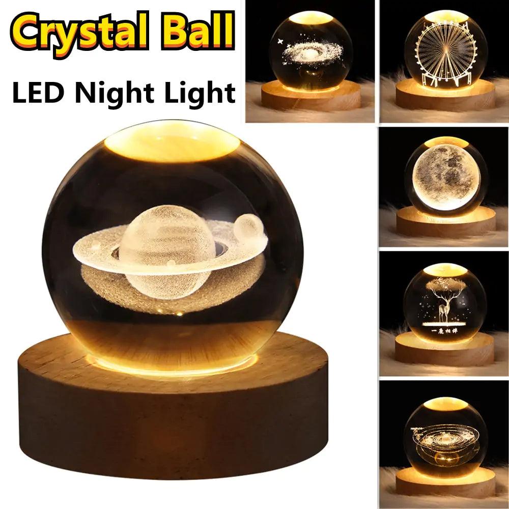 3D Laser Engraved Balls Lamp - Emporium WRJJ