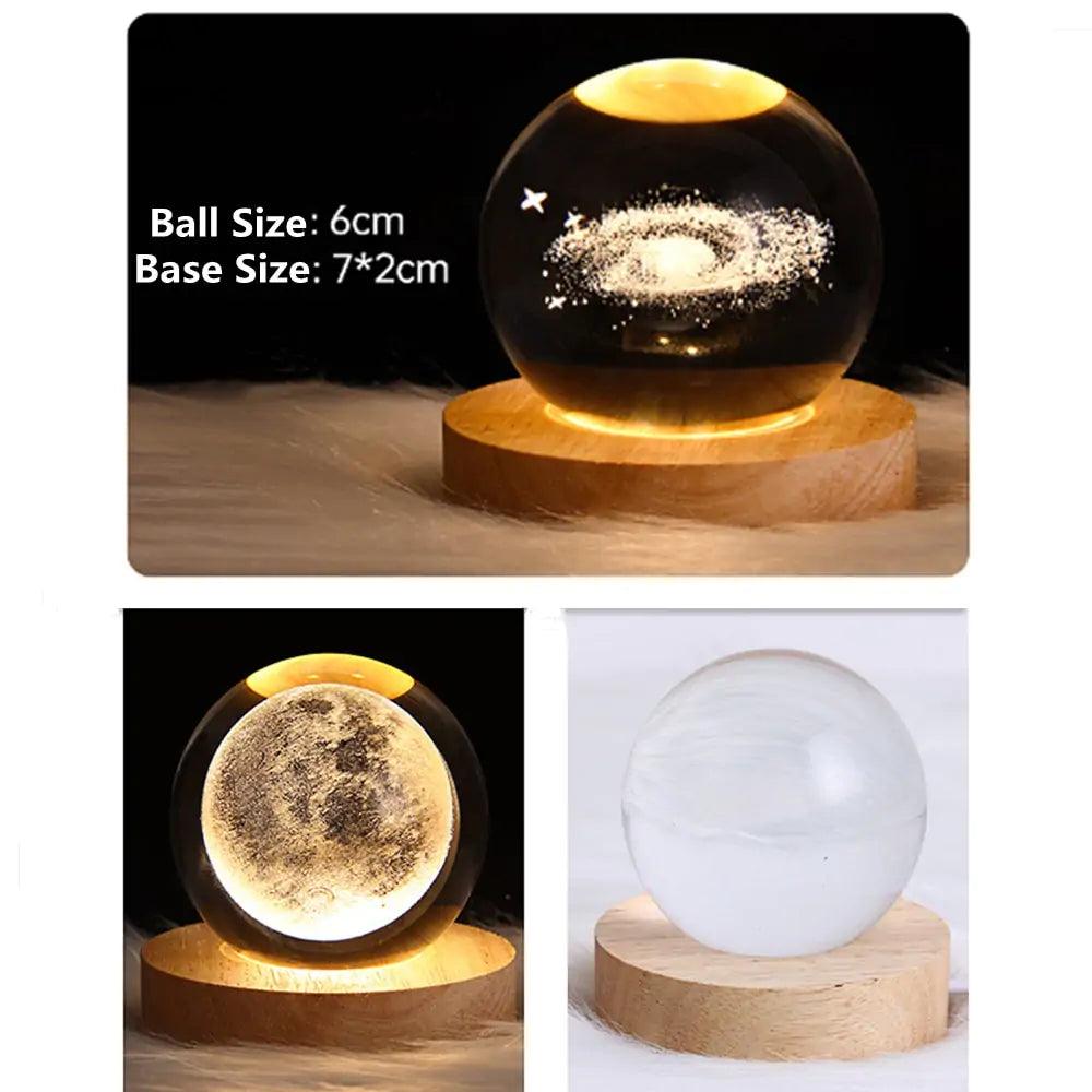 3D Laser Engraved Balls Lamp - Emporium WRJJ