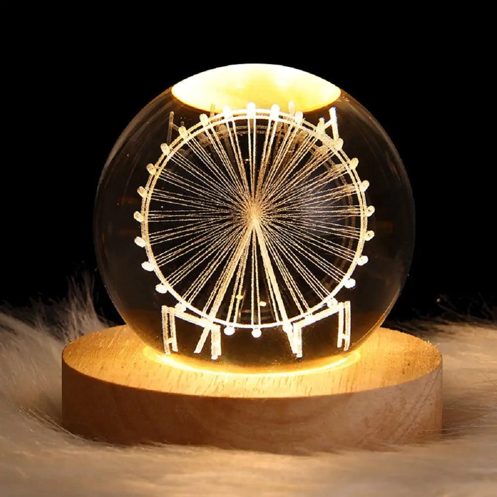 3D Laser Engraved Balls Lamp - Emporium WRJJ